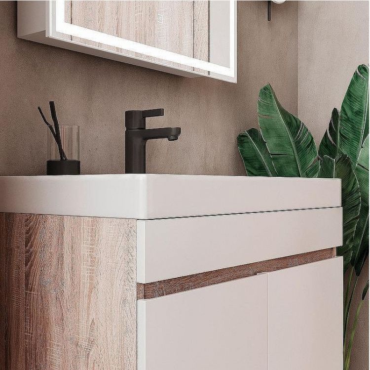 Тумба под раковину Volna Conty 70.2D tnCNT70.2D-01 Белая Дуб снома