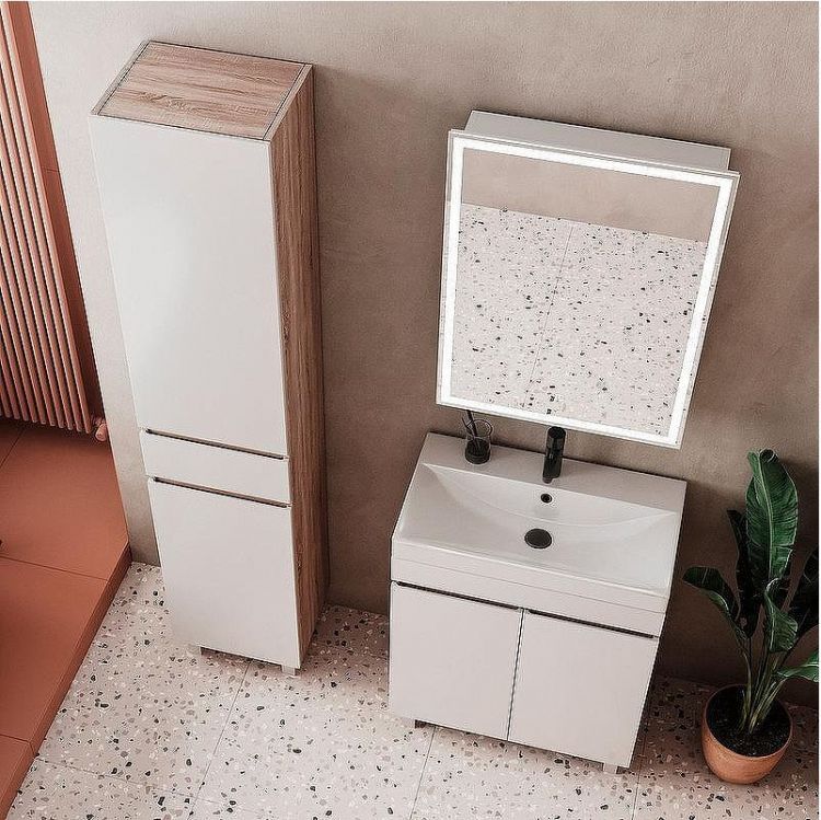 Тумба под раковину Volna Conty 70.2D tnCNT70.2D-01 Белая Дуб снома