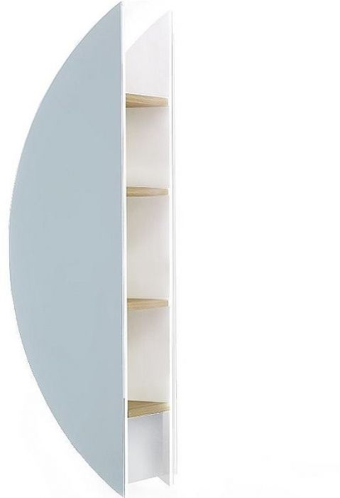 Шкаф пенал Jorno Solis New 34 SolN.11.34/W/JR с подсветкой с бесконтактным выключателем