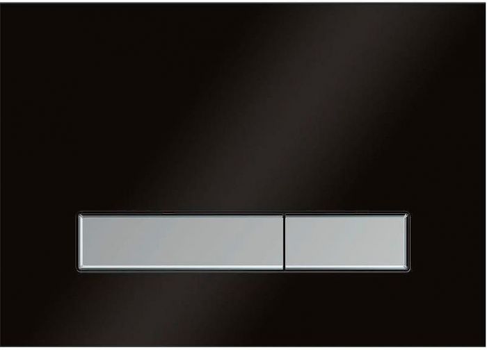 Клавиша смыва KK POL Vitrum Grande V1 SPP/124/0/K Черная глянцевая Сатин