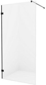 Душевая перегородка New Trendy Avexa Black 120 EXK-1629 профиль Черный стекло прозрачное