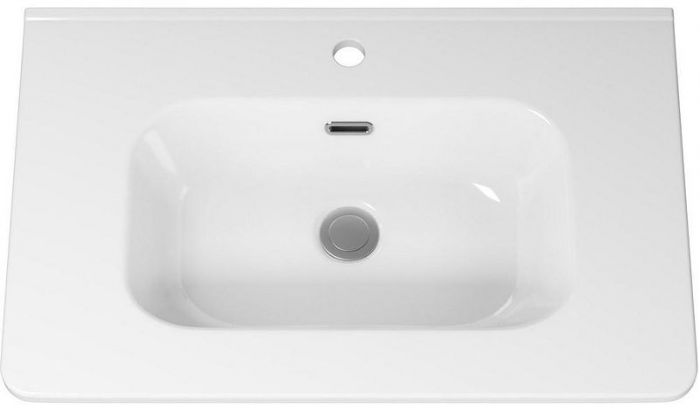 Тумба с раковиной Brevita Risacca Crema 70 УТ000025679 Серая матовая