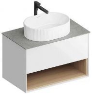 Тумба под раковину Kerama Marazzi Plaza Modern 80 PLB.M.80.1\WHT.V подвесная цвет Белый