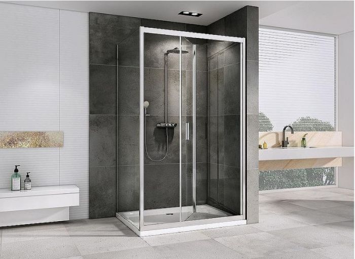 Душевой уголок Abber Sonnenstrand 110x70 AG07110-S70 профиль Хром стекло прозрачное
