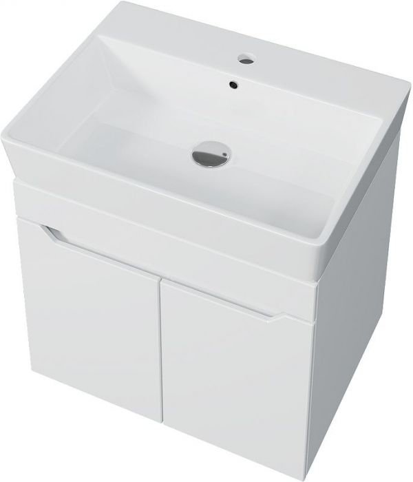 Тумба с раковиной DIWO Архангельск 60 подвесная цвет Белый