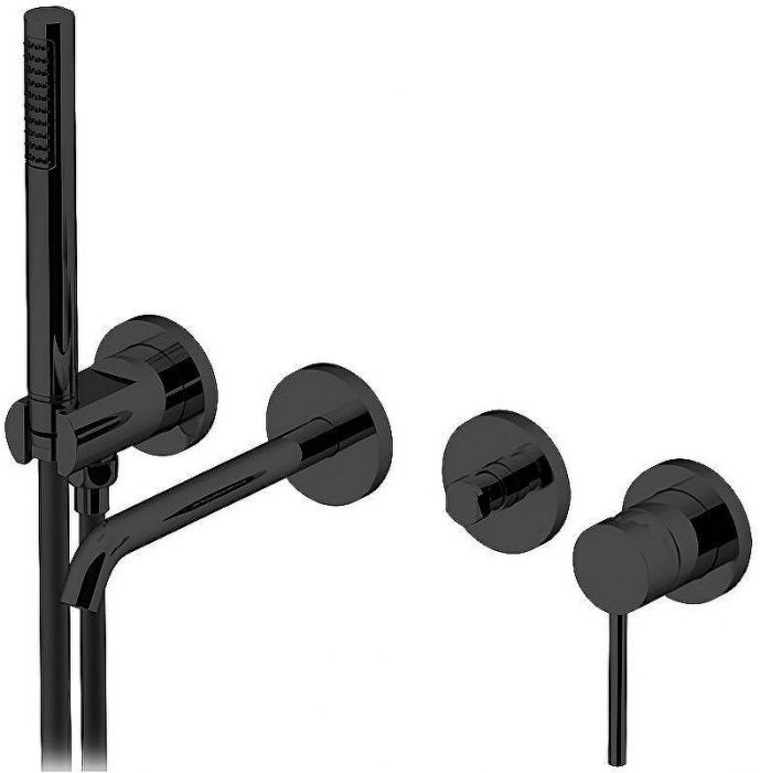 Смеситель для ванны Gattoni Circle Two 9105/91NO Черный матовый