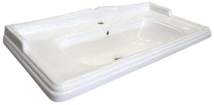 Тумба с раковиной Comforty Павия 100 00-00017943 цвет Белый глянцевый