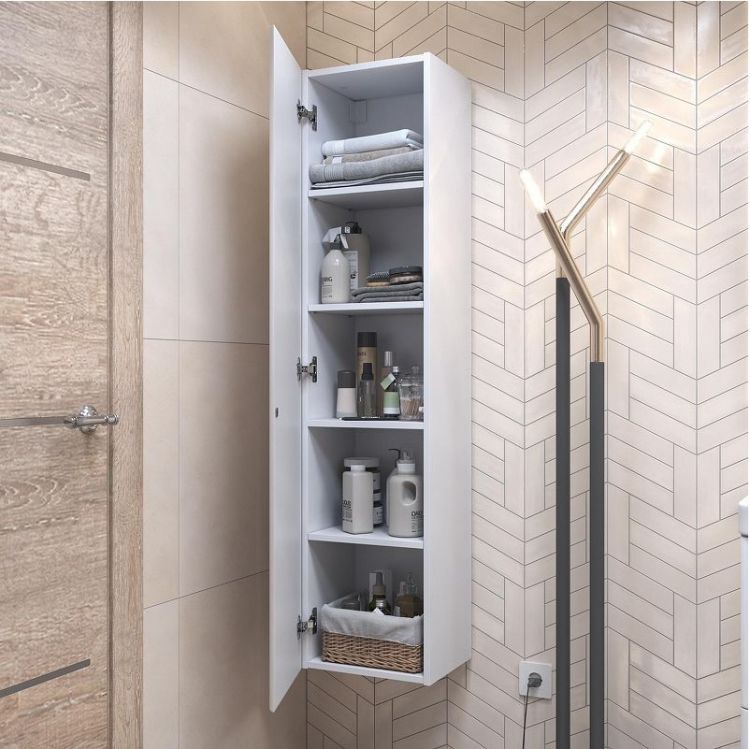 Шкаф пенал Vigo Glem 35 pp.GLE.35 подвесной цвет Белый