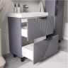 Тумба под раковину Volna Geometry 70 tnGEOMETRY70.2Y-07 цвет Графит