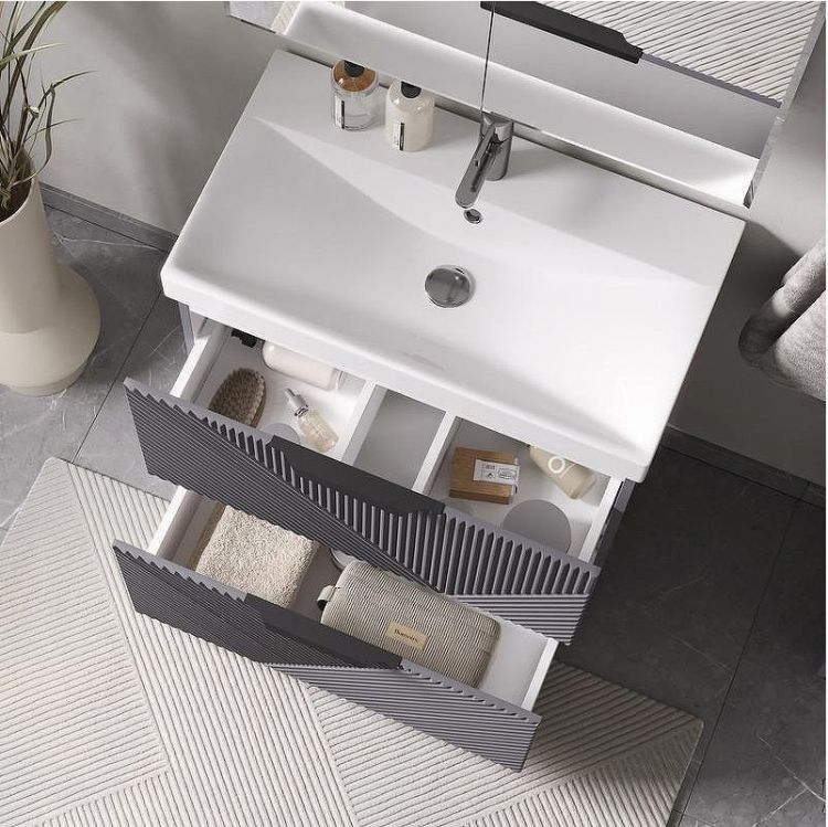 Тумба под раковину Volna Geometry 70 tnGEOMETRY70.2Y-07 цвет Графит