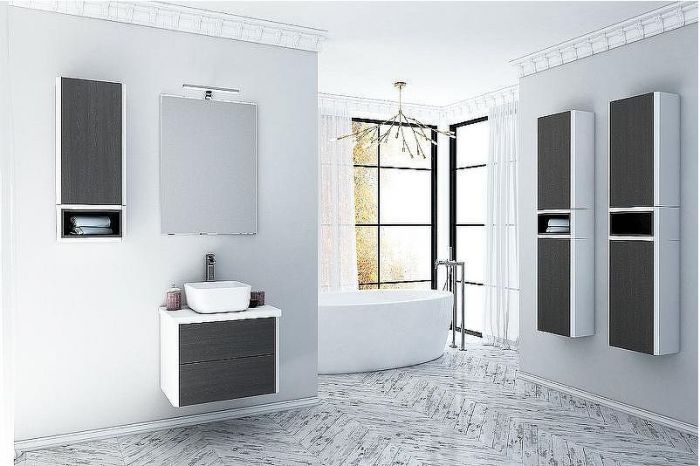 Подвесной шкаф Aquaton Брук 30 1A202503BCDF0 Дуб феррара