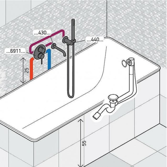 Смеситель для ванны Paini Cox 78PJSET26911BATH Золото матовое