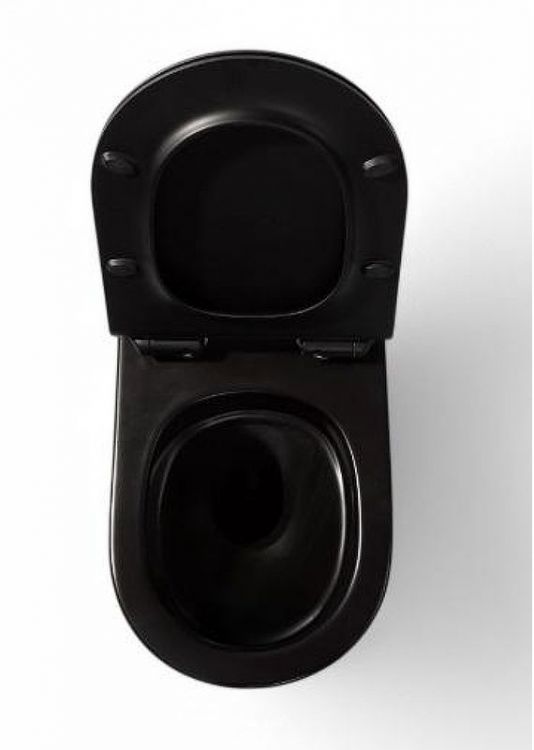 Комплект унитаза с инсталляцией Charus SET.121BT.DW.5 цвет Черный матовый с сиденьем Микролифт и клавишей смыва цвет Черный матовый