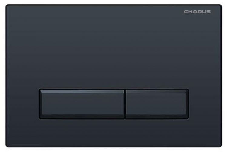 Комплект унитаза с инсталляцией Charus SET.121BT.DW.5 цвет Черный матовый с сиденьем Микролифт и клавишей смыва цвет Черный матовый