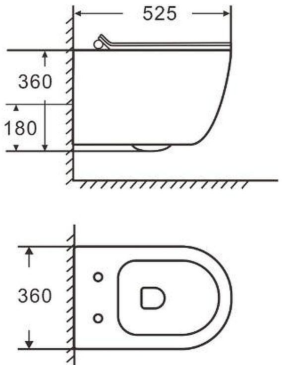 Комплект унитаза с инсталляцией Charus SET.121BT.DW.5 цвет Черный матовый с сиденьем Микролифт и клавишей смыва цвет Черный матовый