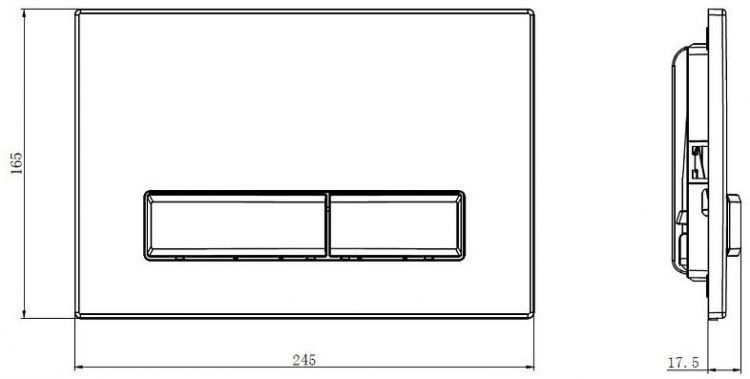 Комплект унитаза с инсталляцией Charus SET.121BT.DW.5 цвет Черный матовый с сиденьем Микролифт и клавишей смыва цвет Черный матовый