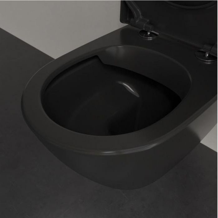 Унитаз Villeroy&Boch Subway 2.0 5614R0R7 подвесной цвет Pure Black без сиденья