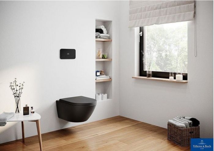 Унитаз Villeroy&Boch Subway 2.0 5614R0R7 подвесной цвет Pure Black без сиденья