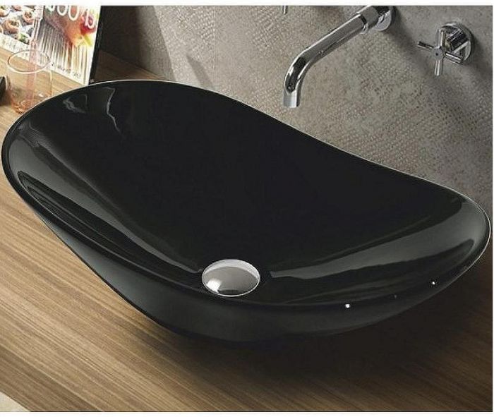 Раковина-чаша CeramaLux 60 7811АВ Черная глянцевая