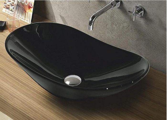 Раковина-чаша CeramaLux 60 7811АВ Черная глянцевая