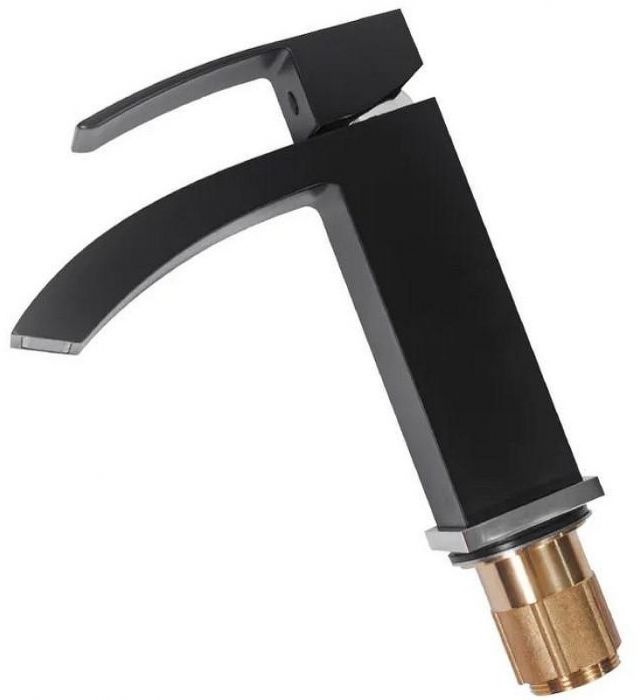 Комплект смесителей Hansberge Cubito H7077BC Черный матовый Хром