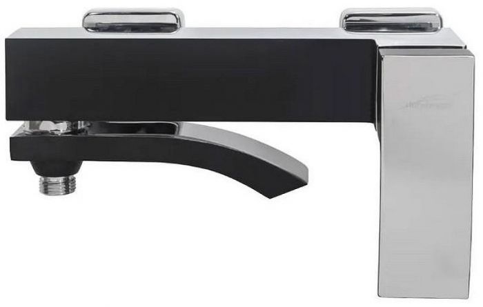 Комплект смесителей Hansberge Cubito H7077BC Черный матовый Хром