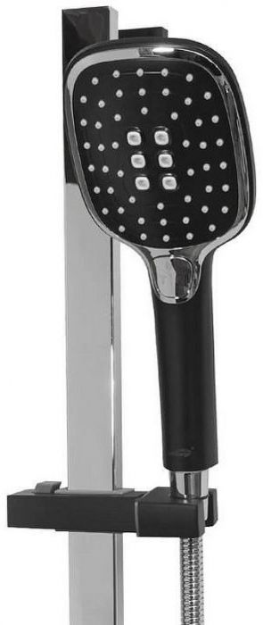 Комплект смесителей Hansberge Cubito H7077BC Черный матовый Хром