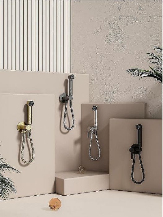 Гигиенический душ со смесителем Splenka S99.52.07 Серый матовый