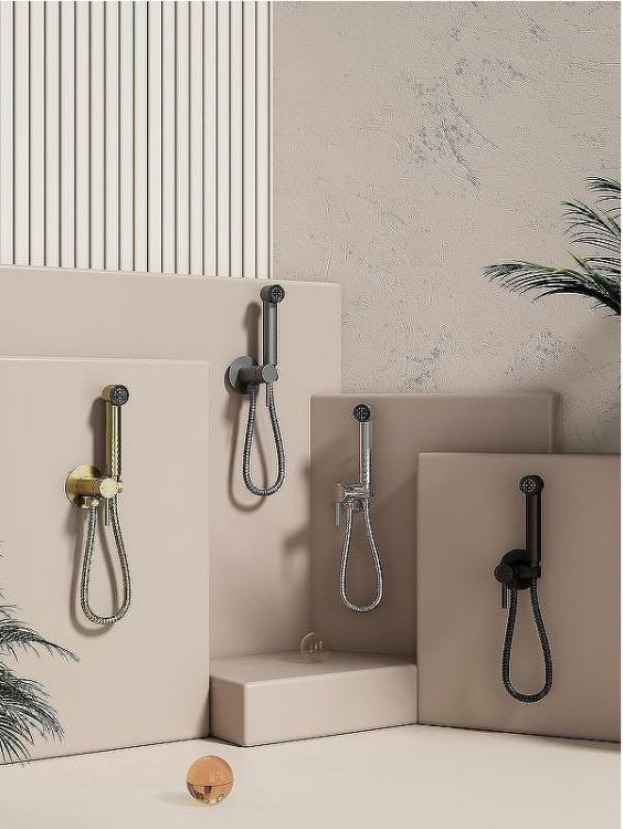 Гигиенический душ со смесителем Splenka S99.52.07 Серый матовый