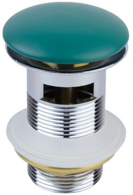 Донный клапан Bronze de Luxe 1001/1G click-clack Зеленый