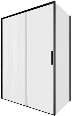 Душевой уголок Aquanet Pleasure Evo AE65-140x80-BT 140x80 324139 профиль Черный стекло прозрачное
