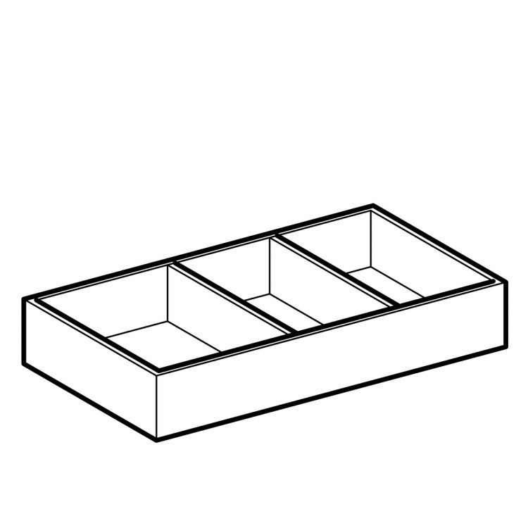 Разделительная перегородка Geberit Xeno? для большого ящика, h-образная 208х373х98 мм Разделительная перегородка Geberit Xeno? для большого ящика, h-образная 208х373х98 мм