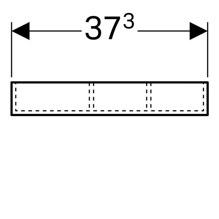 Разделительная перегородка Geberit Xeno? для большого ящика, h-образная 208х373х98 мм Разделительная перегородка Geberit Xeno? для большого ящика, h-образная 208х373х98 мм
