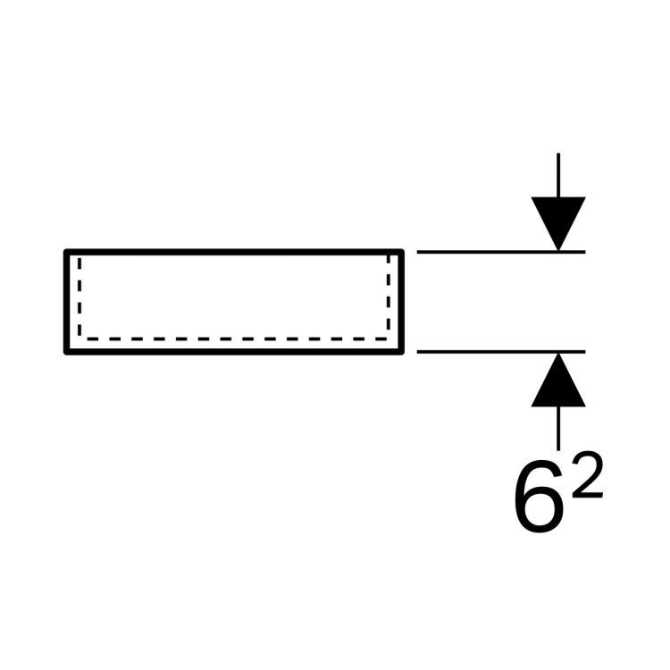 Разделительная перегородка Geberit Xeno? для большого ящика, h-образная 208х373х98 мм Разделительная перегородка Geberit Xeno? для большого ящика, h-образная 208х373х98 мм