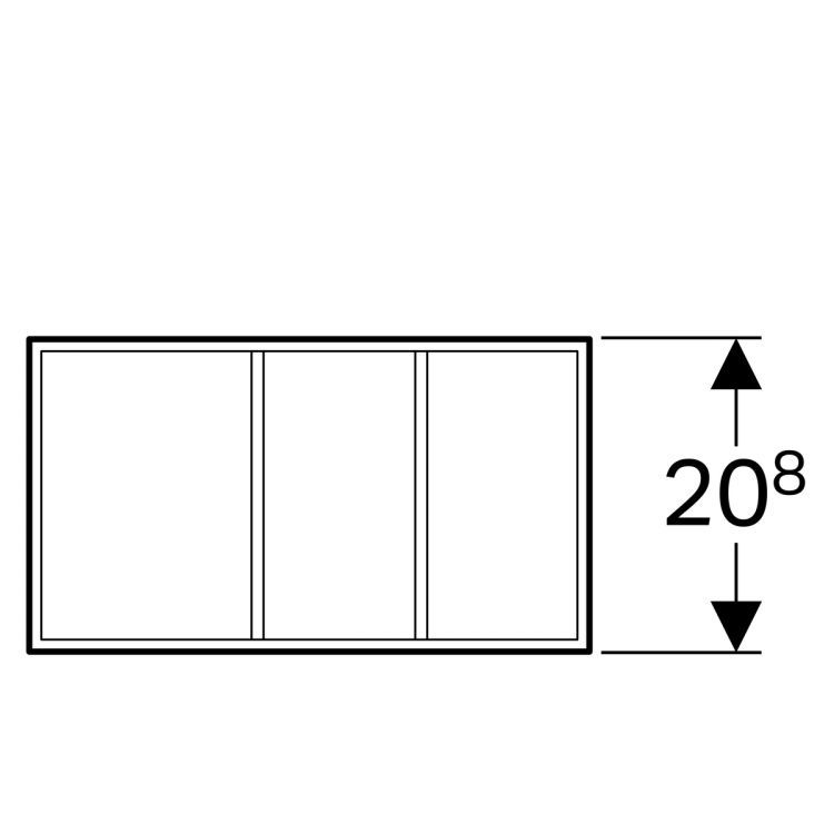 Разделительная перегородка Geberit Xeno? для большого ящика, h-образная 208х373х98 мм Разделительная перегородка Geberit Xeno? для большого ящика, h-образная 208х373х98 мм