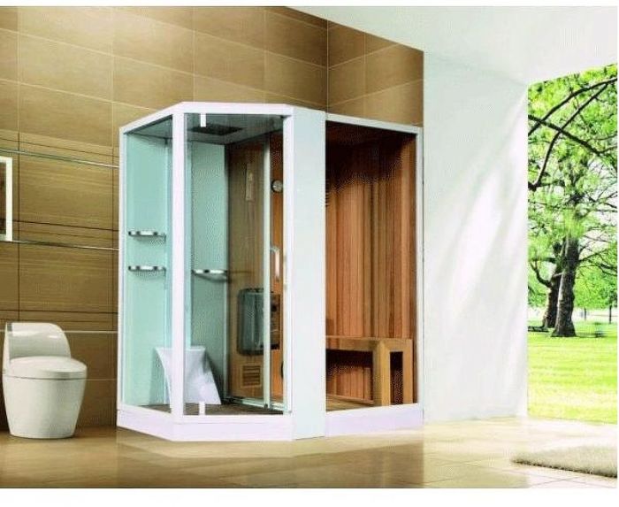 Душевая кабина Orans 180x130 R 89103RW с сауной профиль Белый стекла прозрачные