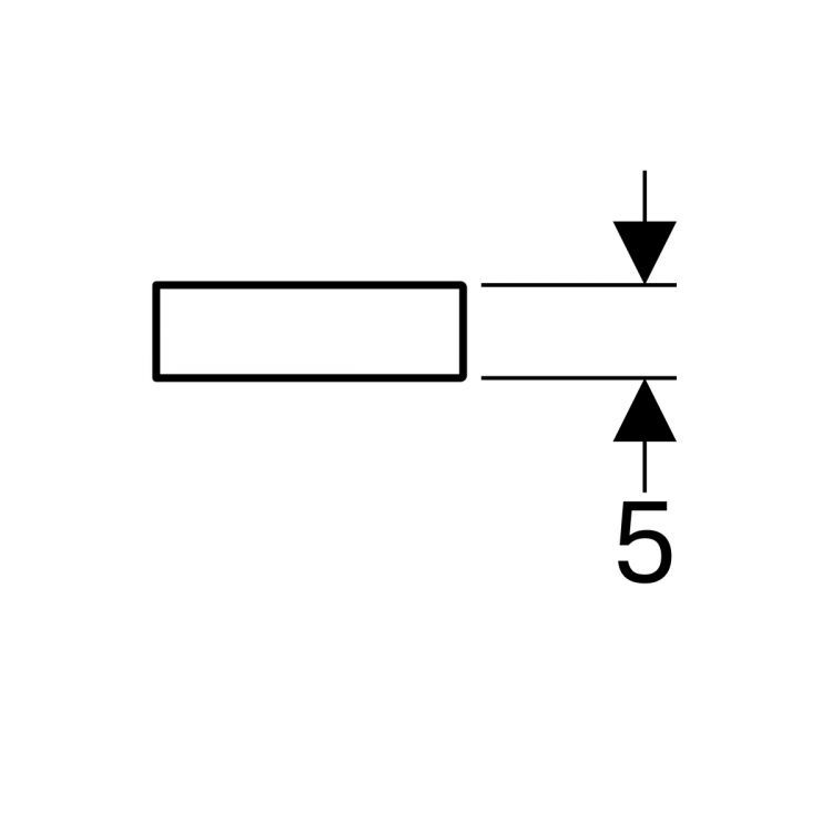 Полочка Geberit iCon, 60, белый глянец [840960000]