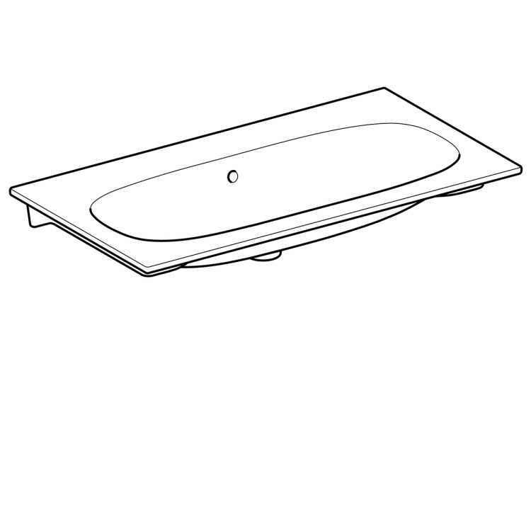 Раковина Geberit Acanto, 500.643.01.2