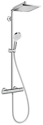 Hansgrohe Crometta E 240 SHP Душевая система 103см, с верхним душем 240х240мм., ручным дешем и термостатическим смесителем, цвет: хром