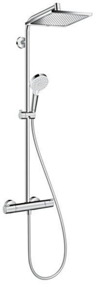 Hansgrohe Crometta E 240 SHP Душевая система 103см, с верхним душем 240х240мм., ручным дешем и термостатическим смесителем, цвет: хром