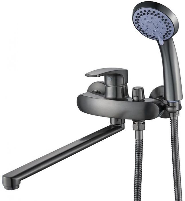 Смеситель для ванны Shevanik S5072T универсальный цвет Оружейная сталь