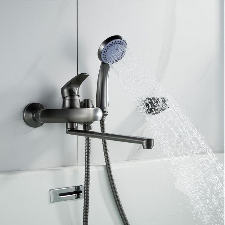 Смеситель для ванны Shevanik S5072T универсальный цвет Оружейная сталь Смеситель для ванны Shevanik S5072T универсальный цвет Оружейная сталь