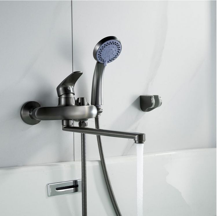 Смеситель для ванны Shevanik S5072T универсальный цвет Оружейная сталь Смеситель для ванны Shevanik S5072T универсальный цвет Оружейная сталь