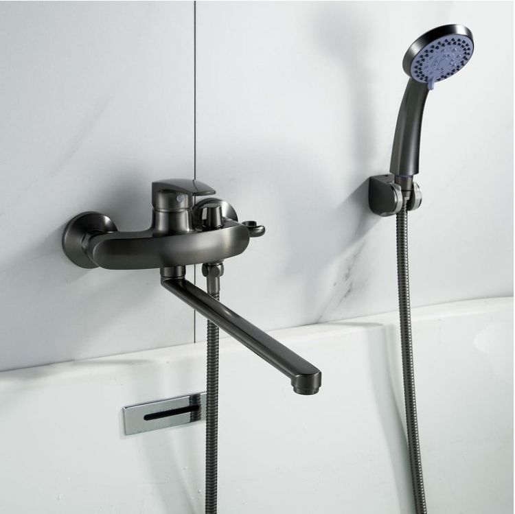 Смеситель для ванны Shevanik S5072T универсальный цвет Оружейная сталь Смеситель для ванны Shevanik S5072T универсальный цвет Оружейная сталь