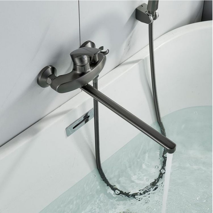 Смеситель для ванны Shevanik S5072T универсальный цвет Оружейная сталь Смеситель для ванны Shevanik S5072T универсальный цвет Оружейная сталь