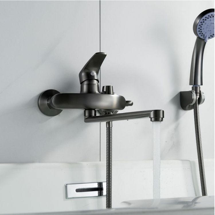 Смеситель для ванны Shevanik S5072T универсальный цвет Оружейная сталь Смеситель для ванны Shevanik S5072T универсальный цвет Оружейная сталь