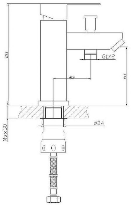 Смеситель для раковины Haiba HB12801 с гигиеническим душем Нержавеющая сталь