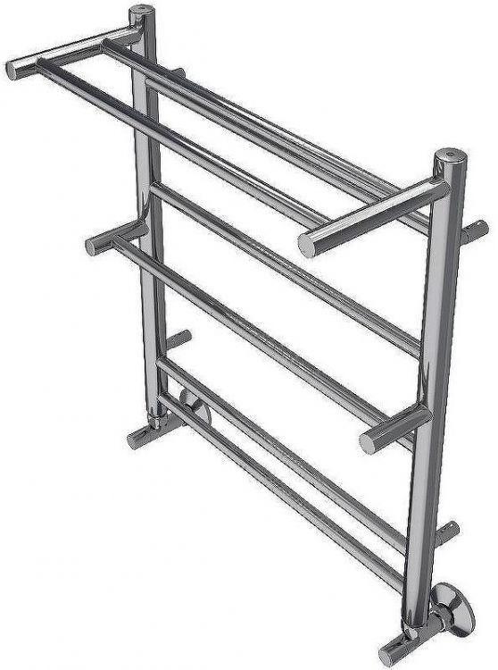 Водяной полотенцесушитель Aquatek Альфа П7 500x600 AQ RRP0760CH с полкой Хром