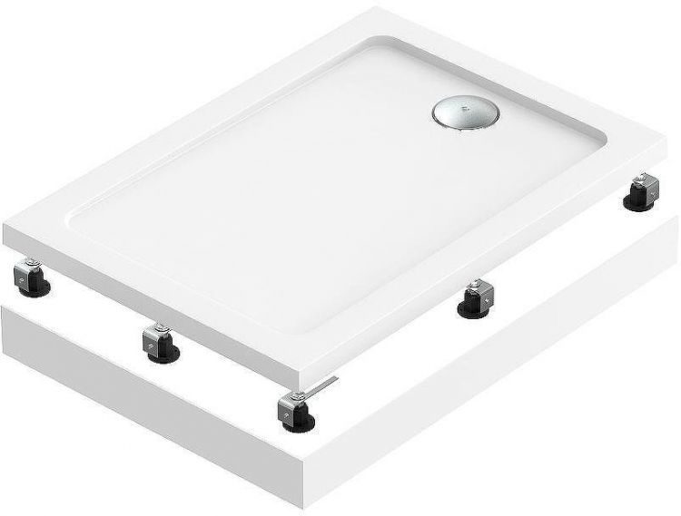 Акриловый поддон для душа Bas Олимпик 100х80 ПН00053 Белый