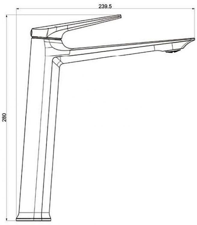 Смеситель для раковины Royce Pro RCM-120502WH Белый матовый Смеситель для раковины Royce Pro RCM-120502WH Белый матовый